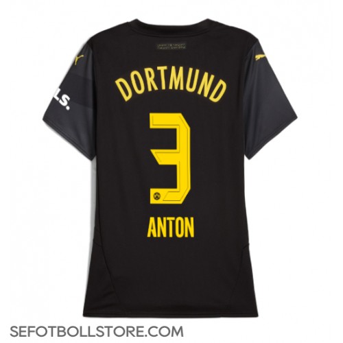 Borussia Dortmund Waldemar Anton #3 Replika Bortatröja Dam 2024-25 Kortärmad